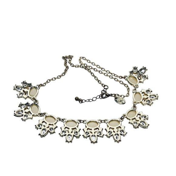 Charming Charlie Statement Necklace W/Opalescent Stones & Crystal Accents (5553) - Picture 7 of 7